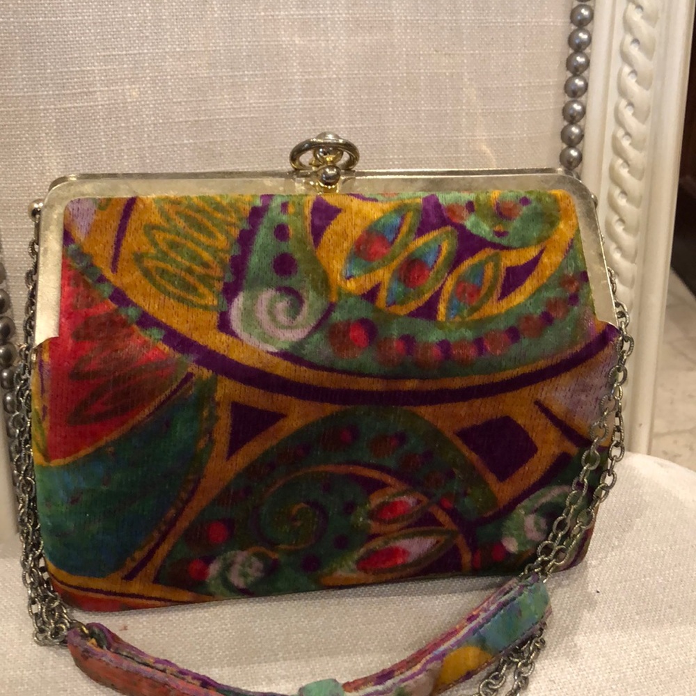 Vintage velvet pocketbook